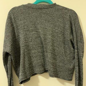 Cropped mock-neck top